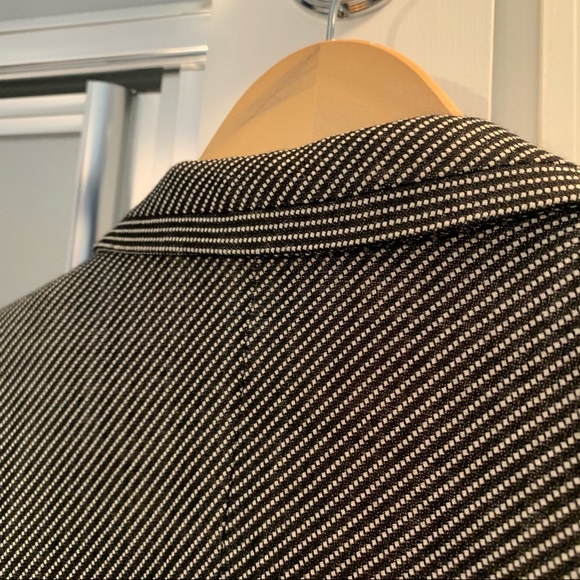 MaxMara Blazer dot striped black cream tailored 8 - Picture 5 of 16